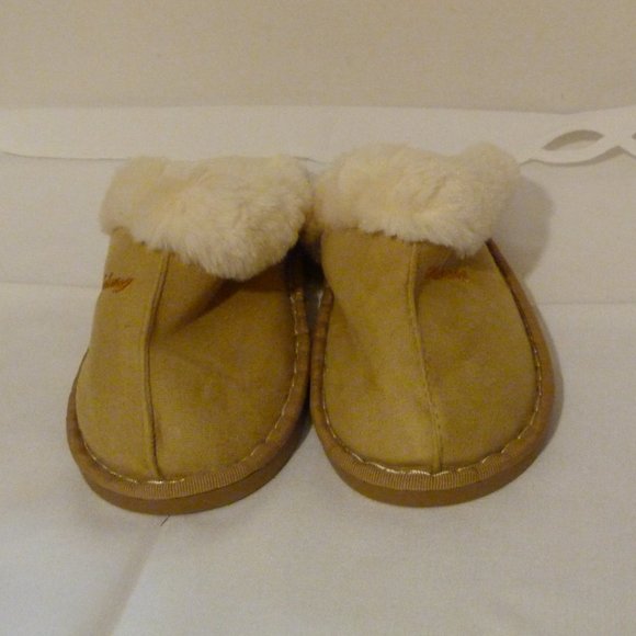Misheng NEVER WORN Old Stock Women's Faux Suede Fur Lined Slip-Ons Slippers S/M - Picture 5 of 10